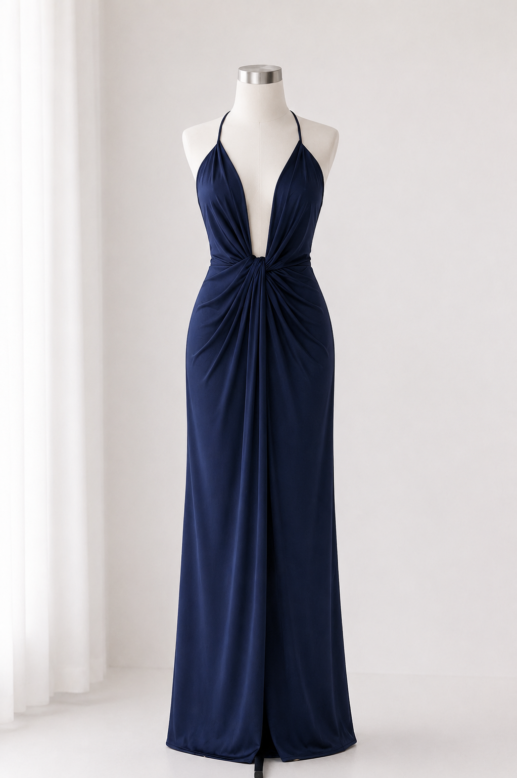 Vestido Nudot Azul Marino