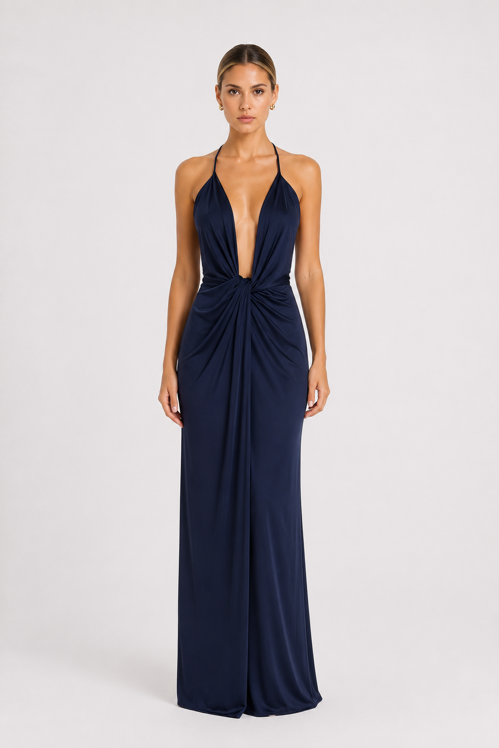 Vestido Nudot Azul Marino