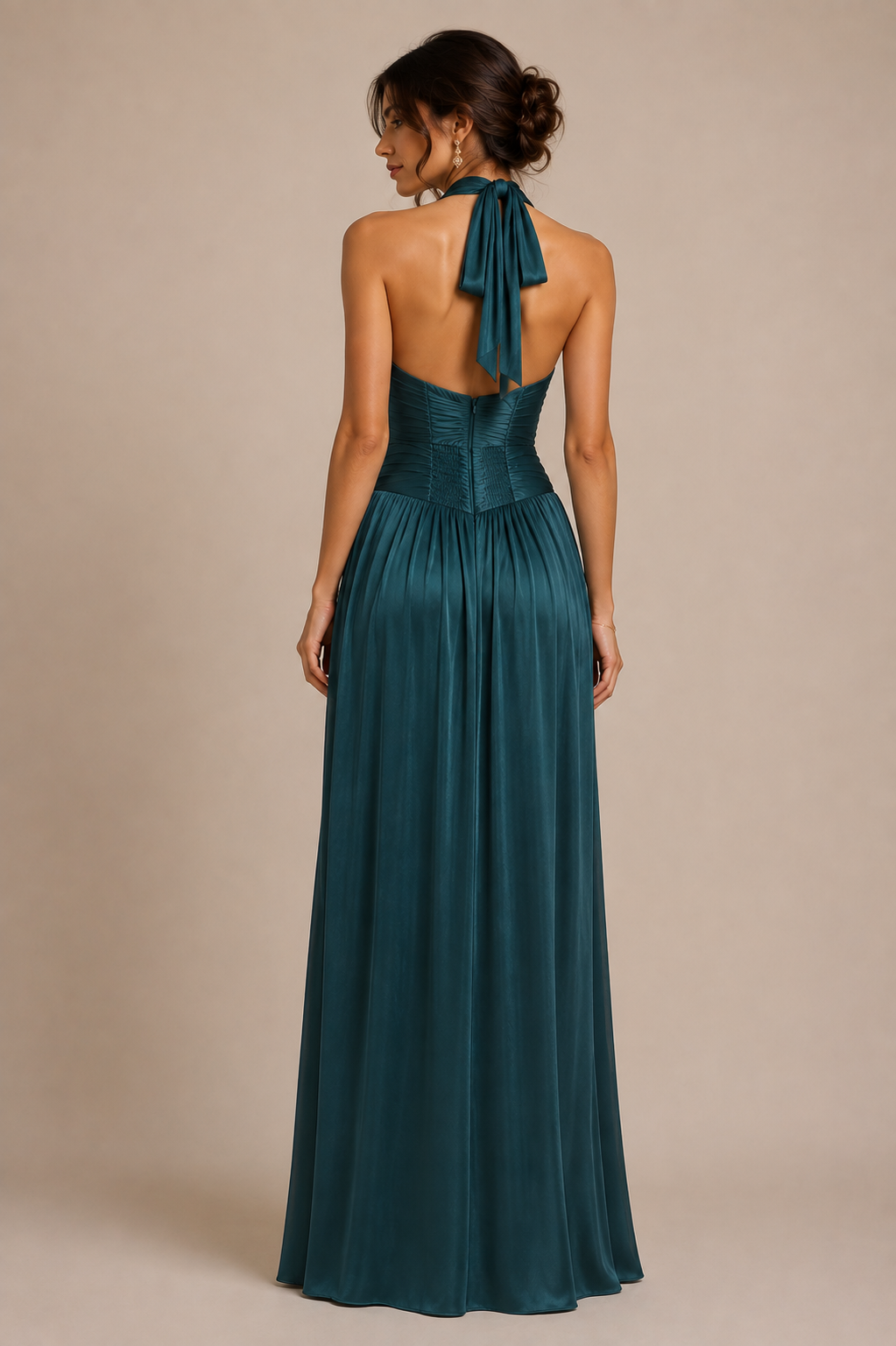Vestido Marce ver Halter – Vestido largo con abertura